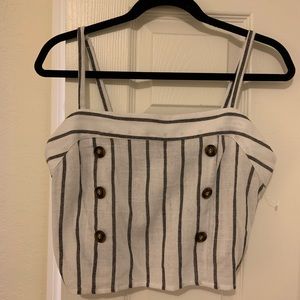 Striped crop top